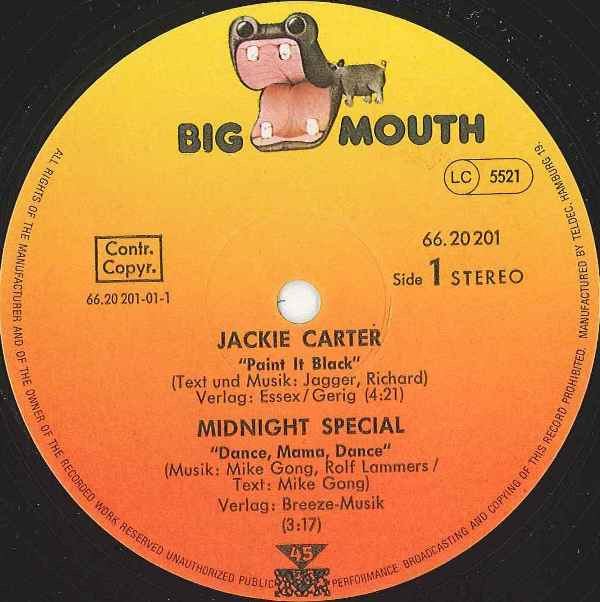 télécharger l'album Jackie Carter Midnight Special Edmundo - Paint It Black Dance Mama Dance Lets Spend The Night Together
