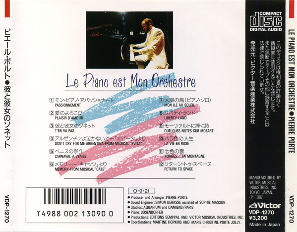 descargar álbum Pierre Porte - Le Piano Est Mon Orchestre
