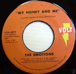 The Emotions - My Honey And Me / Blind Alley album cover