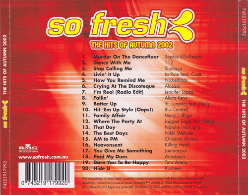 lataa albumi Various - So Fresh The Hits Of Autumn 2002