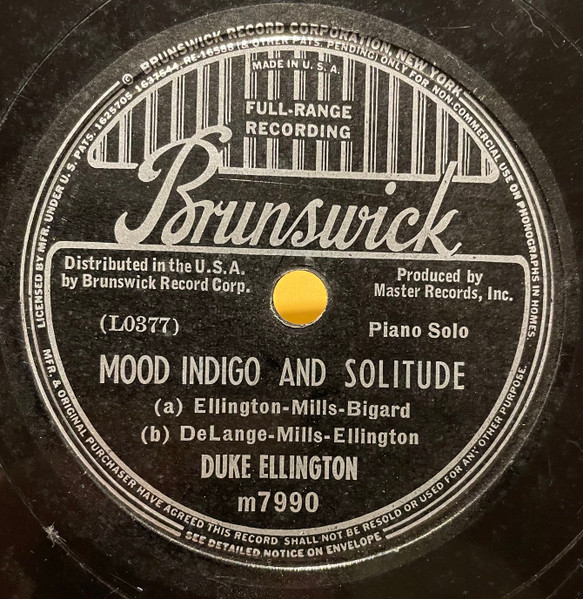 Duke Ellington – Mood Indigo / Solitude / Sophisticated Lady / In 