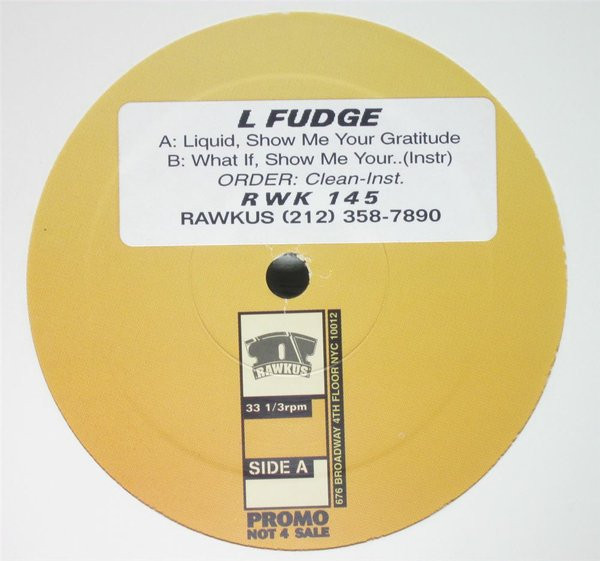 L Fudge – Liquid / What If? / Show Me Your Gratitude (1997, Vinyl