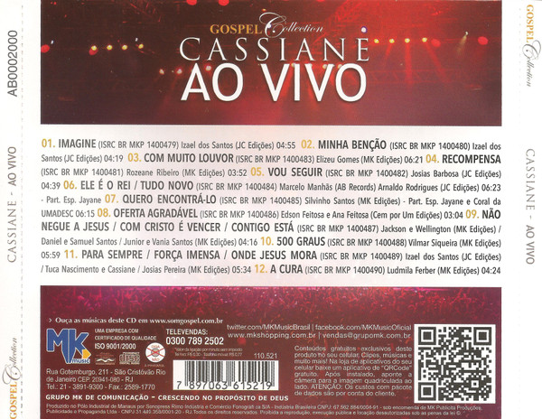 baixar álbum Cassiane - Gospel Collection Ao Vivo