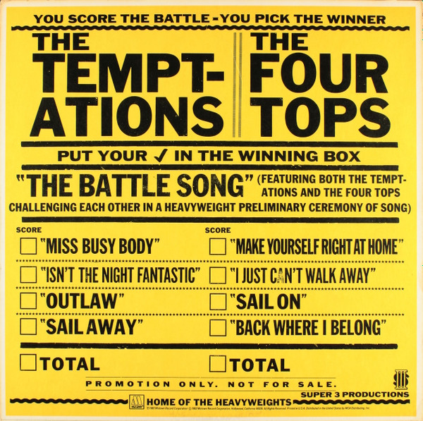 ladda ner album The Temptations, The Four Tops - The Battle Of The Champions