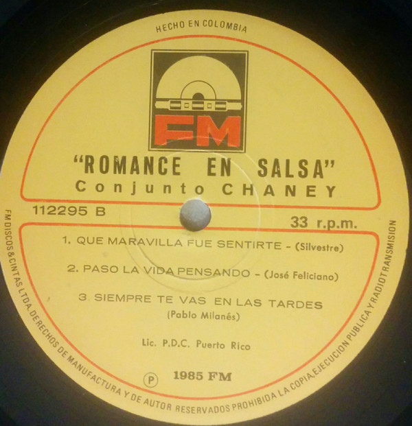 Album herunterladen Conjunto Chaney - Romance En Salsa