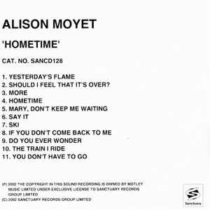 Alison Moyet - Hometime album cover