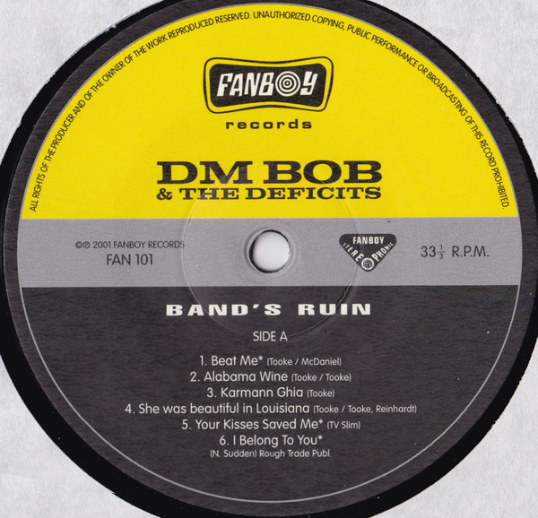 Album herunterladen DM Bob & The Deficits - Bands Ruin