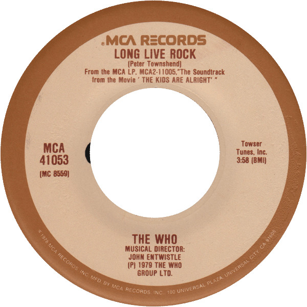 The Who – Long Live Rock (1979, Vinyl) - Discogs