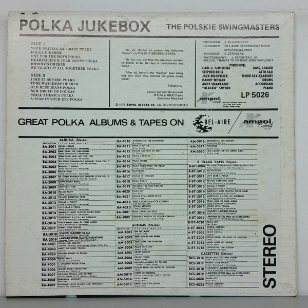 last ned album Download Polskie Swingmasters - Polka Jukebox album