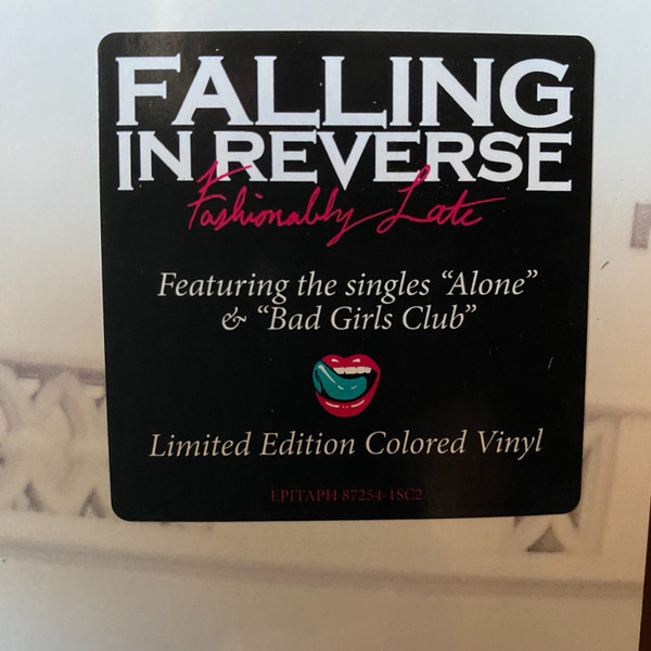 Falling In Reverse – Fashionably Late (2023, Clear w/ Pink Splatter, Vinyl)  - Discogs