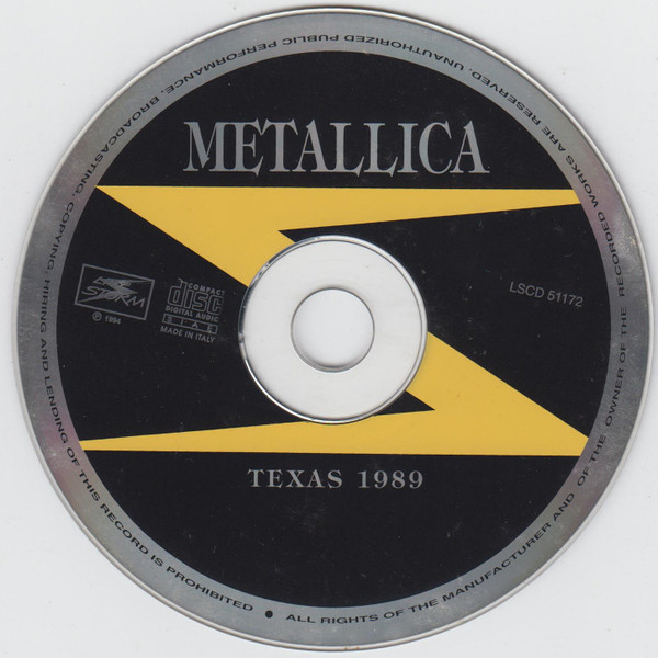 last ned album Metallica - Texas 1989