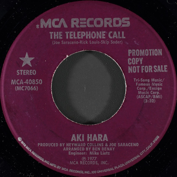 last ned album Aki Hara - The Telephone Call