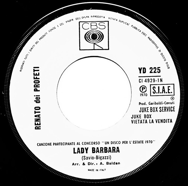 Renato Dei Profeti Gilles Dreu Lady Barbara Alouette Alouette 1970 Vinyl Discogs