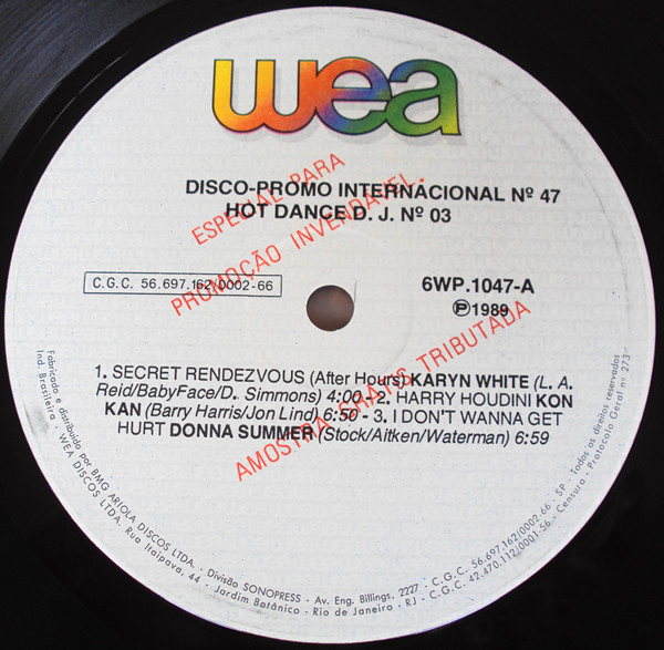 ladda ner album Various - Hot Dance DJ Nº 3 Disco Promo Internacional Nº 47