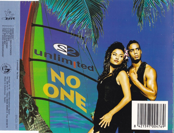 2 Unlimited – No One (1994, CD) - Discogs