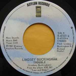 Lindsey Buckingham – Trouble (1981, Vinyl) - Discogs