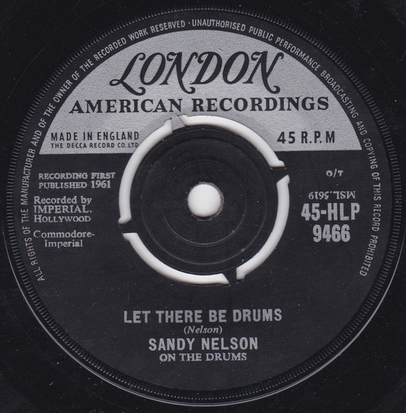 Sandy Nelson – Let There Be Drums (1961, Vinyl) - Discogs