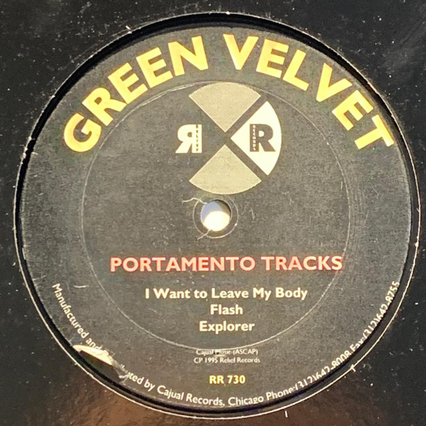 Green Velvet – Portamento Tracks (1995, Vinyl) - Discogs