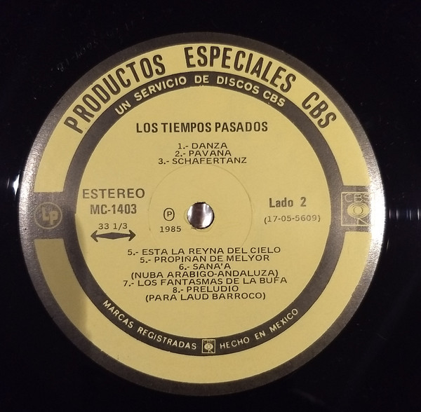 last ned album Los Tiempos Pasados - Musica Antigua
