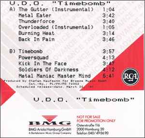 U.D.O. (2) - Timebomb album cover