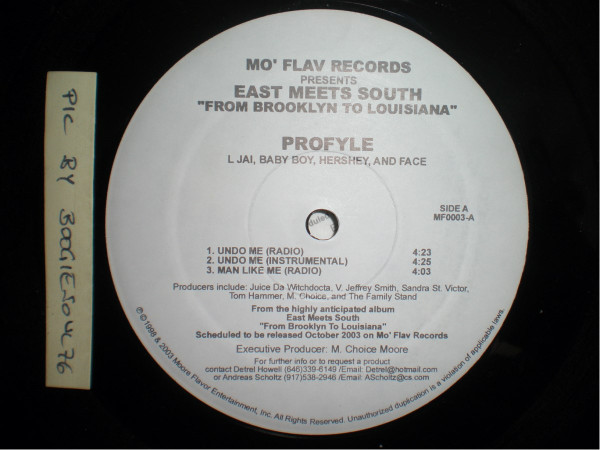 Profyle – Undo Me / Shakey Ground (2003, Vinyl) - Discogs