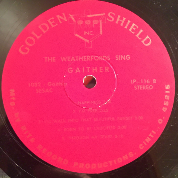 last ned album The Weatherford's - The Weatherfords Sing Gaither