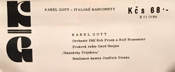 descargar álbum Karel Gott - Italské Kanconety