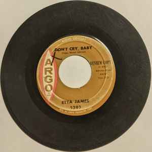 Etta James Don T Cry Baby 1961 Vinyl Discogs