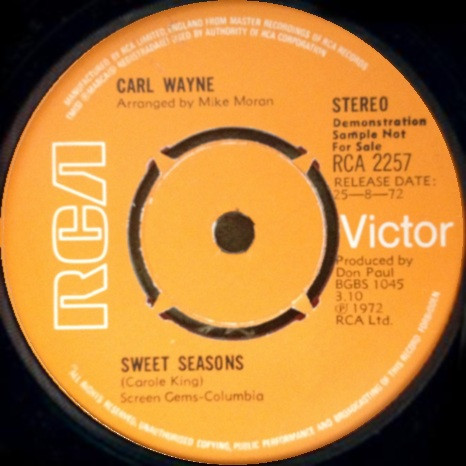 lataa albumi Carl Wayne - Take My Hand For A While Sweet Seasons