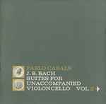 Cover of Suites For Unaccompanied Violoncello Vol. II, 1962-12-00, Vinyl