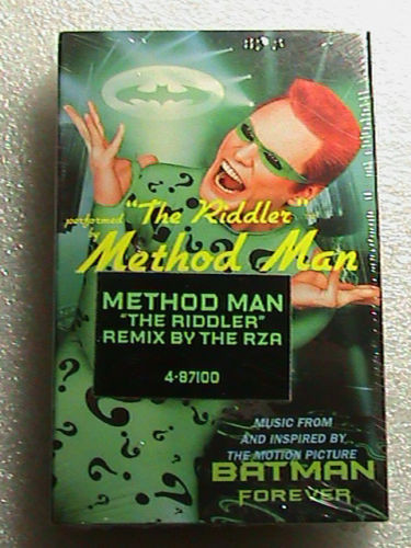 BATMAN forever RIDDLER the RIDDLE FACTORY #1 METHOD MAN CD 1995 MOVIE wu-tang 
