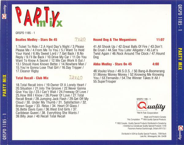 Party Mix (1993, Cassette) - Discogs