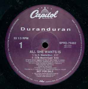 All She Wants Is (Vinyl, 12