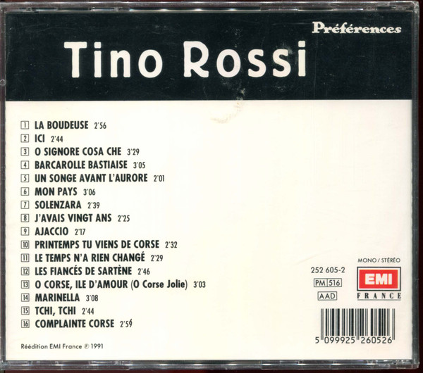 descargar álbum Tino Rossi - La Corse De Tino Rossi