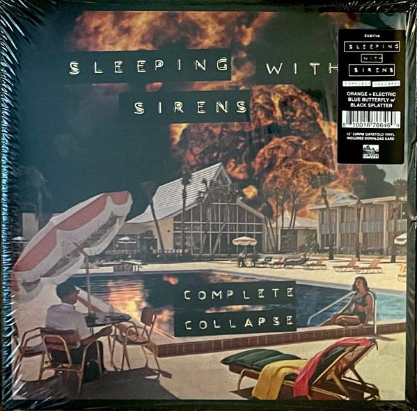 Sleeping With Sirens Complete Collapse (2022, Orange + Electric Blue