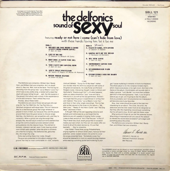 The Delfonics - Sound of Sexy Soul (1969) MDgtMTU3OS5qcGVn