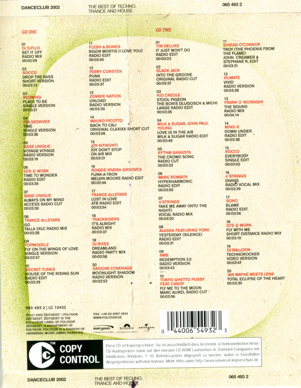 Album herunterladen Various - Danceclub 2002