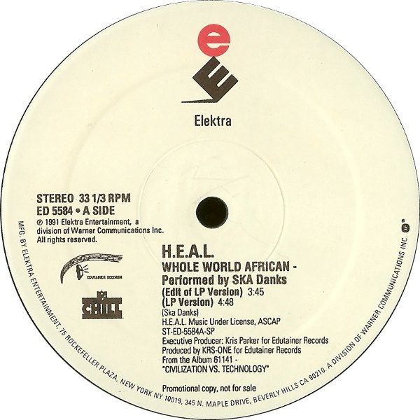 H.E.A.L. – Whole World African (1991, Vinyl) - Discogs