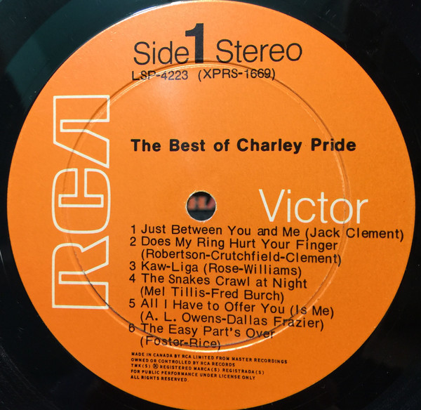 Charley Pride - The Best Of Charley Pride | RCA Victor (LSP-4223) - 3