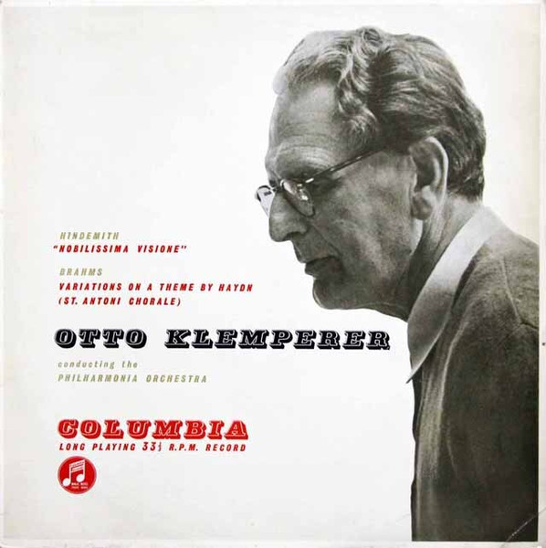 Hindemith / Brahms, Otto Klemperer Conducting The Philharmonia