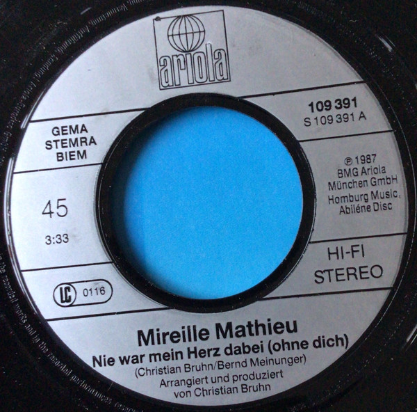 lataa albumi Mireille Mathieu - Nie War Mein Herz Dabei Ohne Dich