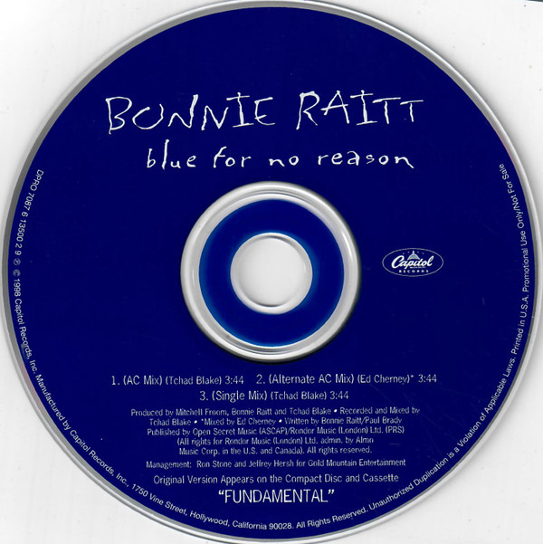 last ned album Bonnie Raitt - Blue For No Reason