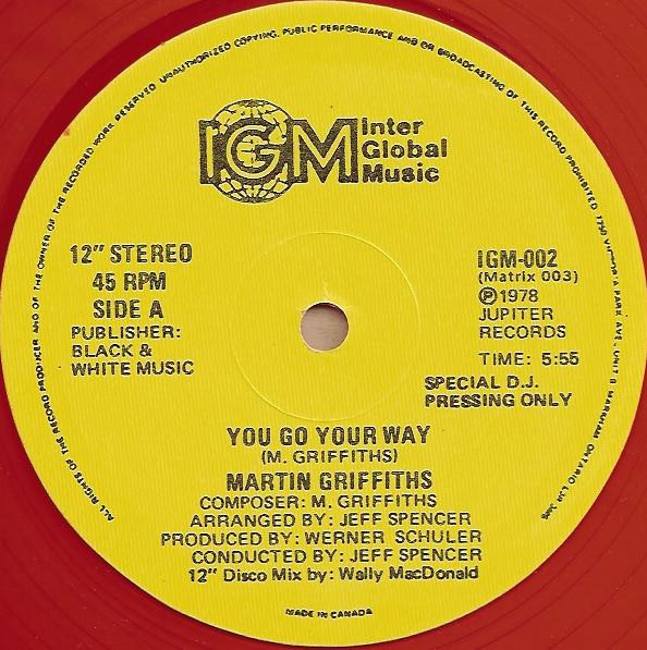 ladda ner album Martin Griffiths - You Go Your Way Israelites