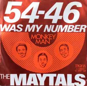 The Maytals - 54-46 Was My Number   album cover