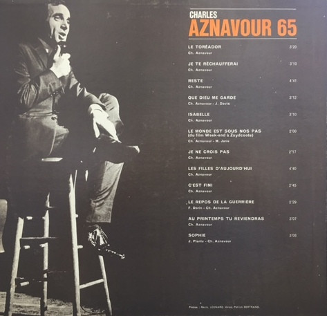 Charles Aznavour - Aznavour 65 | Barclay (CBLP 2042) - 2