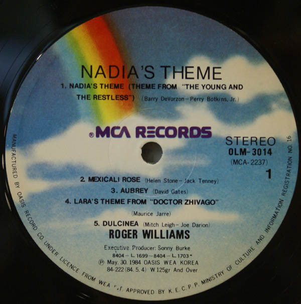 lataa albumi Roger Williams - Nadias Theme