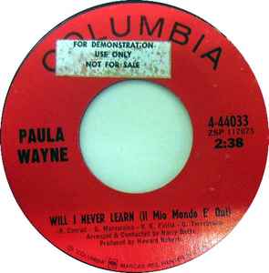 Paula Wayne - Will I Never Learn (Il Mio Mondo E' Qui) album cover