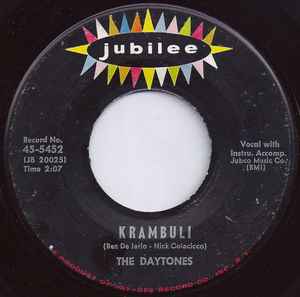 The Daytones - Bless My Love / Krambuli album cover