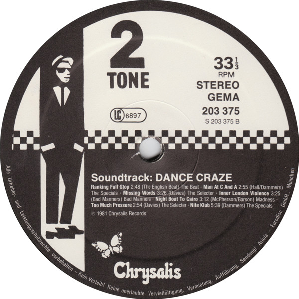 Dance Craze (The Best Of British Ska  Live!) (1981, Vinyl 