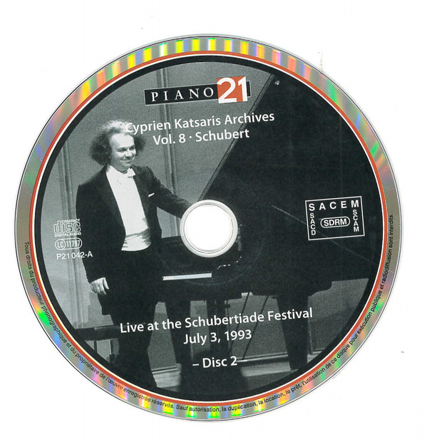 last ned album Download Cyprien Katsaris - Cyprien Katsaris Archives Vol8 Schubert album